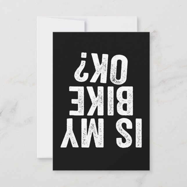 Ist mein Bike Ok Funny Geschenk für Biker (Vorderseite)