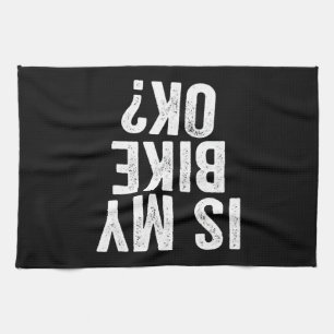 Ist mein Bike Ok Funny Geschenk für Biker Geschirrtuch