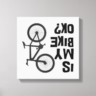 Ist mein Bike OK Funny Mountain Bike? Leinwanddruck