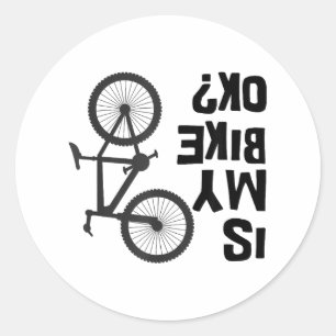 Ist mein Bike OK Funny Mountain Bike? Runder Aufkleber