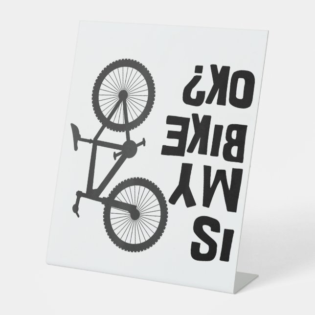 Ist mein Bike OK Funny Mountain Bike? Sockelschild (Vorderseite)