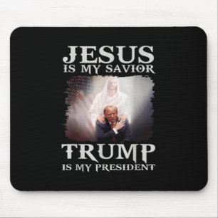 Ist mein Retter Trump mein Präsident 1 Mousepad