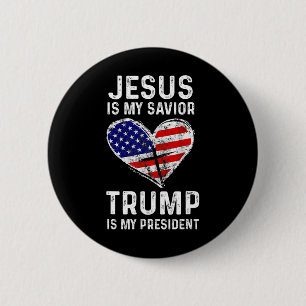 Ist mein Retter Trump mein Präsident 2 Button