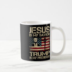 Ist mein Retter Trump mein Präsident Trump 2024 US Kaffeetasse