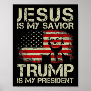Ist mein Retter Trump mein Präsident Trump 2024 US Poster