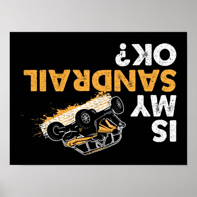 Ist mein Sandrail in Ordnung? Funny Updown Sand Ra Poster (Vorne)