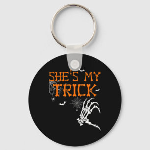 Ist mein Trick hes ist meine Leckerei Halloween Co Schlüsselanhänger