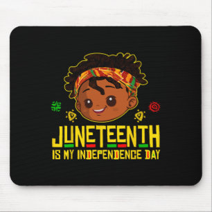 Ist mein Unabhängigkeitstag Schwarze Kinder Kleink Mousepad