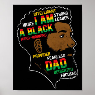 Ist mein Unabhängigkeitstag Schwarzer Vater Vatert Poster