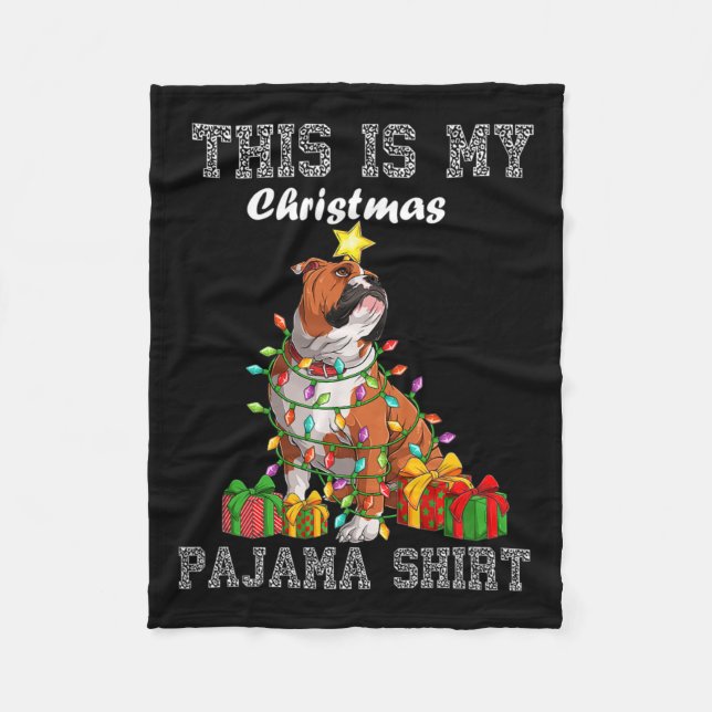 Ist mein Weihnachts-Pajama Fleecedecke (Vorderseite)