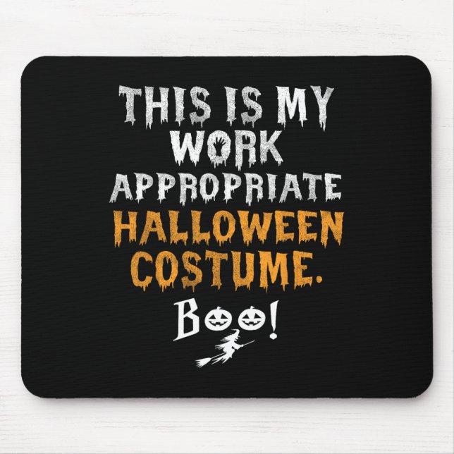 Ist meine Arbeit geeignet Halloween Kostüm Boo Gei Mousepad (Vorne)