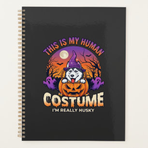 Ist menschliche Kostüm Husky-Kürbis Halloween-Geis Planer