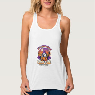 Ist menschliche Kostüm Husky-Kürbis Halloween-Geis Tank Top