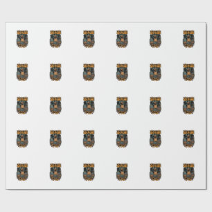 Ist menschliches Kostüm Pug Halloween Kürbis Grabs Geschenkpapier