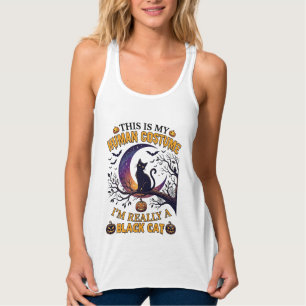 Ist menschliches Kostüm schwarze Katze Halloween M Tank Top