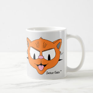 "Ist mir doch egal" Verächtliche Cartoon-Katze Kaffeetasse