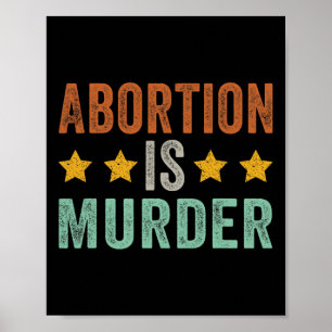 Ist Mord - Feministische Pro-Wahl Retro Vintage Poster