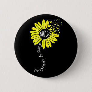 Ist Nana glückliche Mütter Tag Sonnenblumen Famili Button