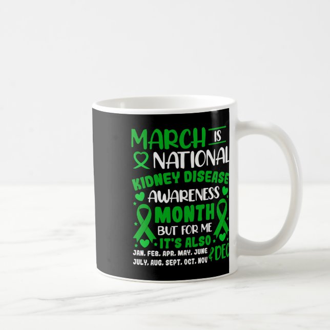 Ist National Kidney Disease Awareness Month Men Wo Kaffeetasse (Rechts)