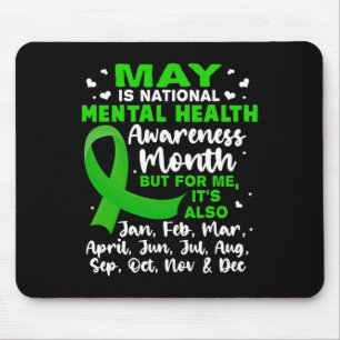 Ist Nationaler Monat der Aufklärung über psychisch Mousepad