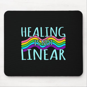 Ist nicht linear Mental Health Awareness Grafik  Mousepad
