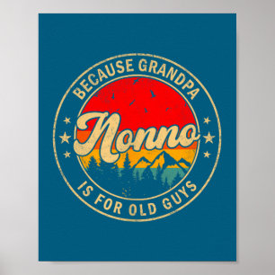 Ist Nonno, weil Opa alt Retro ist Poster