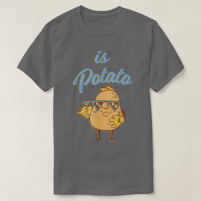 Ist Potato im Fernsehen, wie an später Nacht geseh T-Shirt (Design vorne)