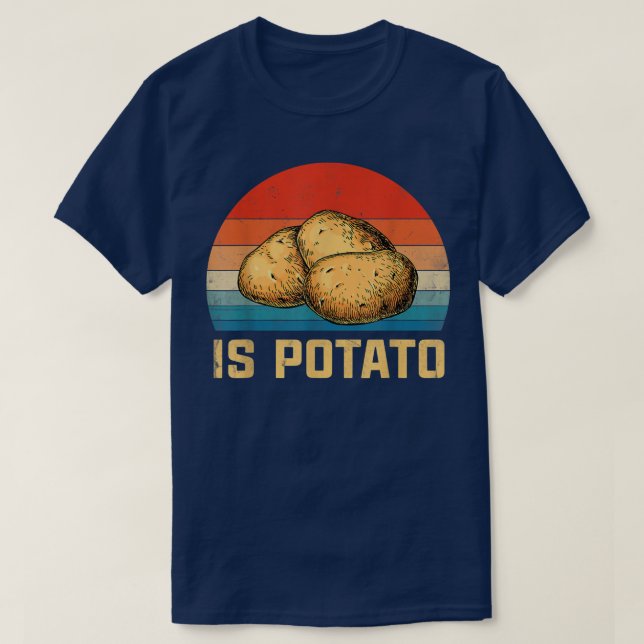 Ist Potato im Fernsehen, wie an später Nacht geseh T-Shirt (Design vorne)