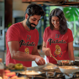 Ist Potato spät abends Vortrag Show Angry Kawaii P T-Shirt