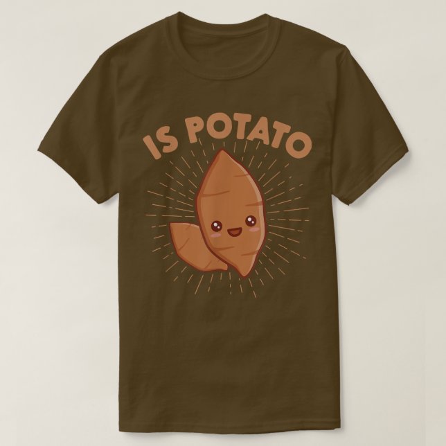 Ist Potato wie gesehen auf spät nachts Fernsehen K T-Shirt (Design vorne)