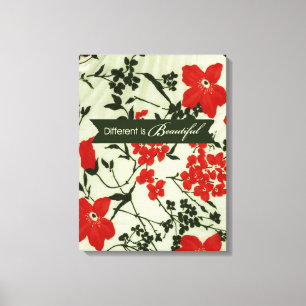 Ist schönes Vintages Blumen unterschiedlich Leinwanddruck