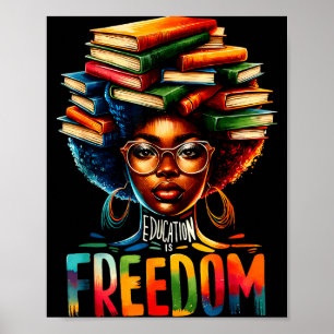 Ist Schwarze Lehrer Geschichte Bildung Freiheit Poster