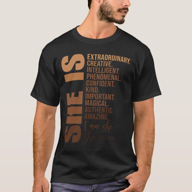 Ist Schwarzgeschichte Monat unapologetischer afrik T-Shirt (Vorderseite)
