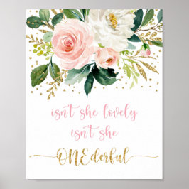 Ist sie nicht eintönig Boho Floral erster Geburtst Poster