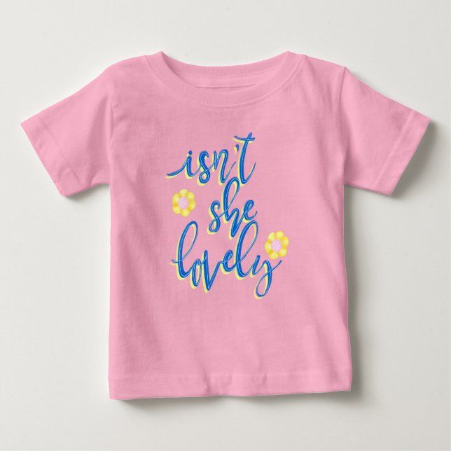 Ist sie nicht hübsch? baby t-shirt (Vorderseite)