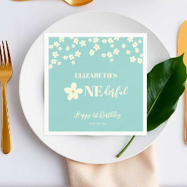 Ist sie nicht lieblich Daisy 1. Geburtstag Blume Serviette