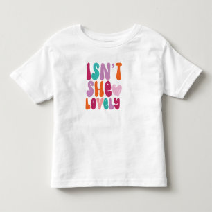 "Ist sie nicht lieblich" Regenbogen Kleinkind T-shirt