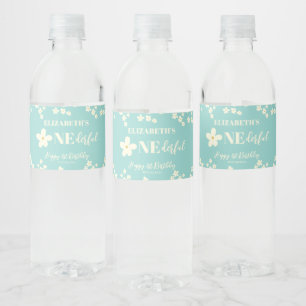 Ist sie nicht wunderbar Daisy 1. Geburtstag Süße B Wasserflaschenetikett