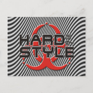 ist stark meine Art - Streifen   hardstyle Musik Postkarte