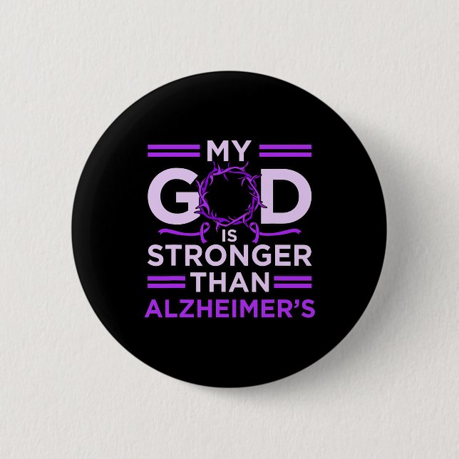 Ist stärker als Alzheimerheimer's Awareness Purpl Button (Vorderseite)
