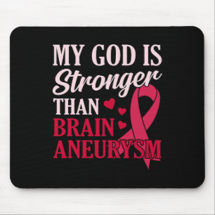 Ist stärker als Gehirnaneurysma Awareness Month Gr Mousepad