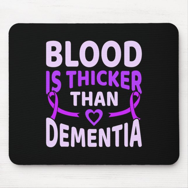 Ist Thicker als Dementia Alzheimerheimer's Awarene Mousepad (Vorne)