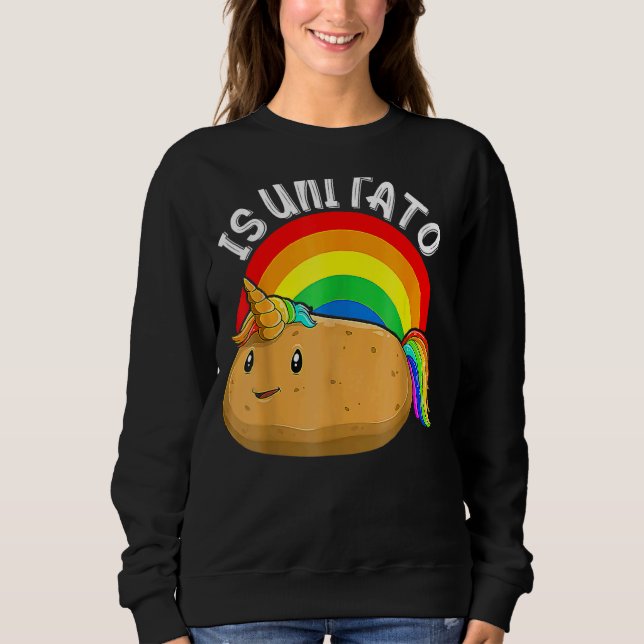 Ist Unitato ist Potato wie auf spät nachts Televis Sweatshirt (Vorderseite)
