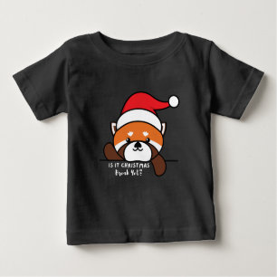 Ist Weihnachten noch da? Roter Panda Baby T-shirt
