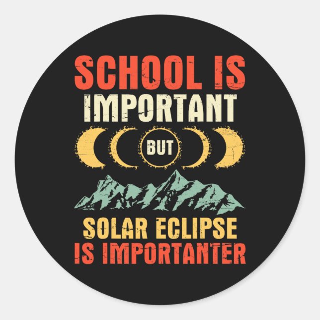 Ist wichtig, aber die totale Sonneneinstrahlung is Runder Aufkleber (Vorderseite)