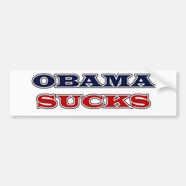 Ist zum Kotzen Autoaufkleber Obama (Vorne)