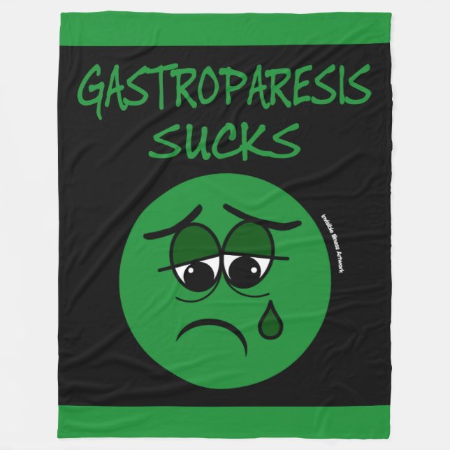 IST ZUM KOTZEN...Gastroparese Fleecedecke (Vorderseite)