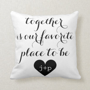 Ist zusammen unser Lieblingsplatz, zum Kissen zu