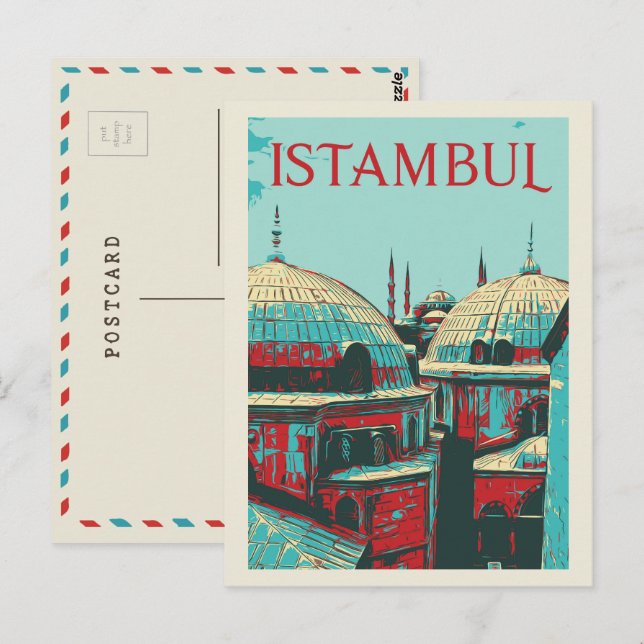 Istambul Hagia Sophia Abbildung Türkei Postcard Postkarte (Vorne/Hinten)
