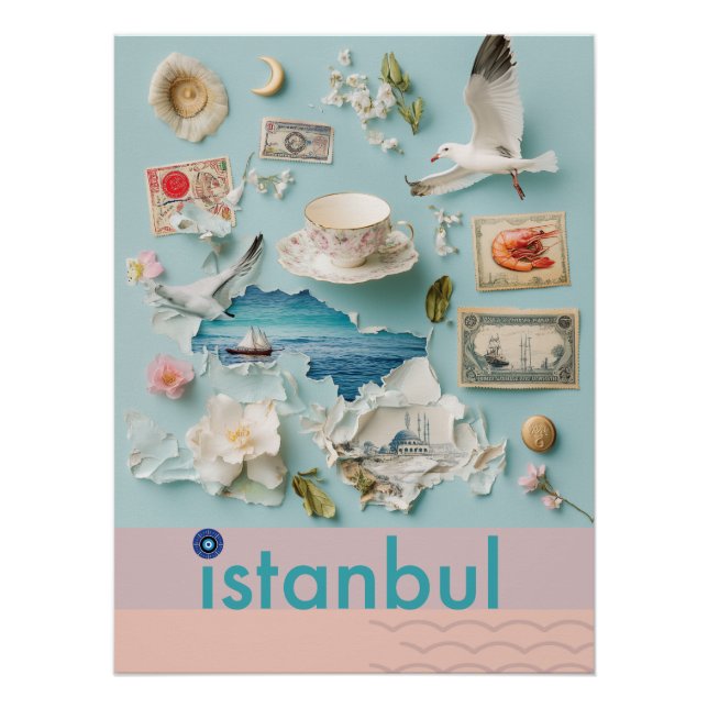 Istanbul auf meinem Denkplakat Poster (Vorderseite)
